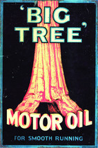 Big Tree Motor Oil Metal Sign - £23.94 GBP