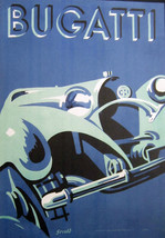 Vintage Automobilia Bugatti Racing Canvas Image (Video) - £236.07 GBP