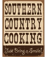 Southern Country Cooking The South Distressed Vintage Retro Classic Meta... - £19.14 GBP