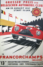 Vintage Automobilia Francorchamps Racing Canvas Image (Video) - $300.00