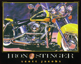 Harley Davidson &quot;Iron Stinger&quot; Scott Jacobs Laminated Art (Watch Video) - $350.00