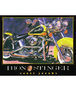 Harley Davidson &quot;Iron Stinger&quot; Scott Jacobs Laminated Art (Watch Video) - £262.89 GBP