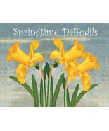Springtime Daffodils Garden Flowers Nature Home Spring Metal Sign - £13.32 GBP