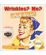 PinUp Wrinkles Cream Advertisement Distressed Vintage Retro Classic Meta... - £19.14 GBP
