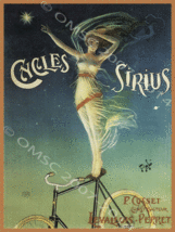 Cycles Sirius Bike Bicycle Cycle Outdoors Sport Cyclist Metal Sign - $19.95