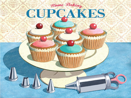 Cupcakes Dessert Baked Goods Sweets Bread Cake Metal Sign - £15.68 GBP