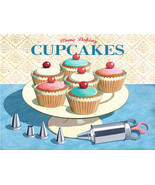 Cupcakes Dessert Baked Goods Sweets Bread Cake Metal Sign - £15.68 GBP