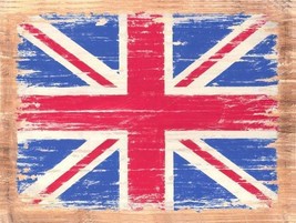 Union Jack British Flag Vintage Distressed Decorative Metal Sign - £13.32 GBP