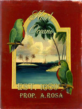 Hotel Oceano Birds Beach Paradise Oasis Island Tropical Metal Sign - £14.34 GBP