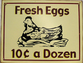 Fresh Eggs 10c a Dozen Farm Chicken Hen - £19.89 GBP