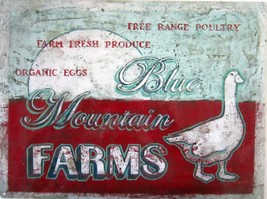 Blue Mountain Farms Metal Sign - $19.95