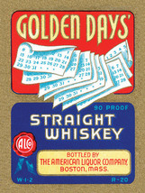 Golden Days&#39; Straight Whiskey Metal Sign - £15.98 GBP