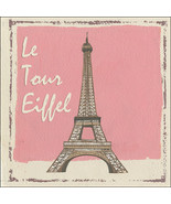 Le Tour Eiffel Paris France Vacation Travel Metal Sign - £15.68 GBP