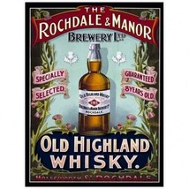 Rochdale &amp; Manor Whisky Advertising Metal Sign - $16.95
