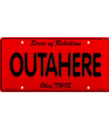 OutaHere Out of Here Humorous License Plate - £10.35 GBP