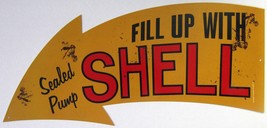 Shell Yellow Motor Oil Arrow ( 34&quot; by 14&quot; ) - $125.00