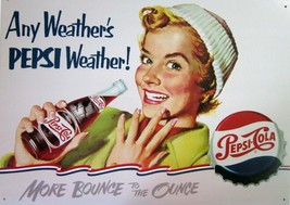 Pepsi:Cola - Any Weather Advertising Metal Sign - $14.95