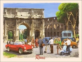 Rome Europe Vacation Metal Sign - £13.54 GBP