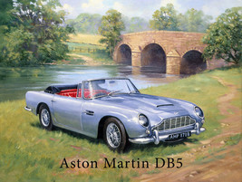 Aston Martin DB English Side Metal Sign - $19.95