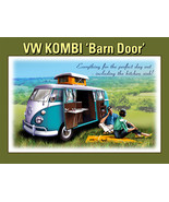 VW Kombi Barn Door Bug Bus Car Retro Metal Sign - £15.69 GBP