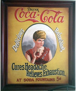 Coca-Cola Advertisement &quot;Cures Headache-Relieves Exhaustion&quot; - $1,995.00