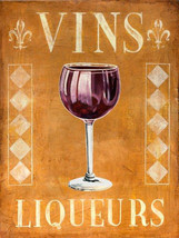 Vins Liqueur Wine Vino Wino Alcohol Metal Sign - $23.95