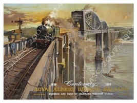 Royal Albert Bridge Saltash Transportation Retro Metal Sign - £13.54 GBP