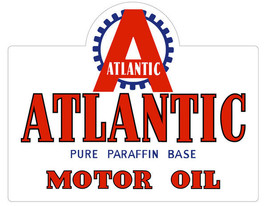 Atlantic Motor Oil Metal Sign - £79.32 GBP