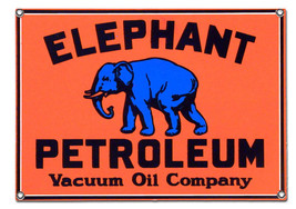 Elephant Petroleum Metal Sign ( 32&quot; by 22&quot; ) - £99.91 GBP