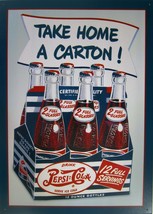 Pepsi:Cola Take Home A Carton Metal Sign - $14.95