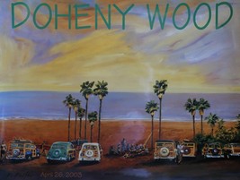 Dohenny Woody 2003 Classic Car Beach Ocean Car Event Metal Sign - $29.95