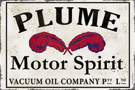 Plume Motor Spirit Metal Sign - £23.98 GBP