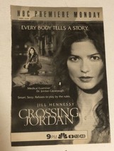 Crossing Jordan Tv Guide Show Print Ad Jill Hennessy Tpa15 - £4.63 GBP