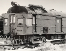 Pennsylvania Railroad PRR #4668 Brill Locomotive Train B&amp;W Photo Union IL Museum - £7.58 GBP