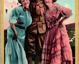 Vtg 1910 Romance Fumetto Cartolina &quot; Il Army - Chiudere Ordine - Marzo !&quot; - $6.72