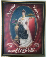 Coca-Cola Advertisement &quot;Delicious-Refreshment&quot; - £1,565.54 GBP