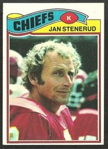 Kansas City Chiefs Jan Stenerud 1977 Topps Football Card #335 vg          - £0.39 GBP