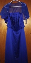 Vintage Blue Modern Maids Size 10 Evening Gown New - £109.67 GBP