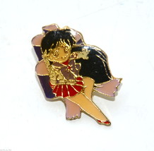 Euc Rarest Sailor Moon vintage metal enamel pin T.K.TA.T Ribbon Bow Mars... - £15.48 GBP