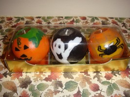 Halloween Miniature Candles Pumpkin Ghost &amp; Spider - £11.76 GBP