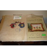 Lizzie Kate Cross Stitch All Hearts Warm At Christmas #61 Plus Fabric &amp; ... - €21,55 EUR