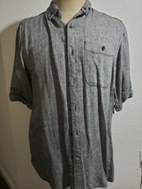Rocawear Black White Short Sleeve Button up Shirt NEW MEDIUM - $19.60