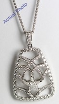 18k White Gold Kite Diamond Star &amp; Pave Pendant (0.79 Ct G SI2 Clarity) - £1,346.25 GBP