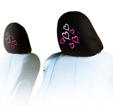 FOR JEEP NEW PAIR MULTI HEART CAR TRUCK SEAT HEADREST COVER GREAT GIFT - $15.16