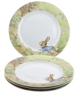 4 Beatrix Potter Peter Rabbit Easter Spring Meadow Bunny Dinner Plates 1... - £47.71 GBP