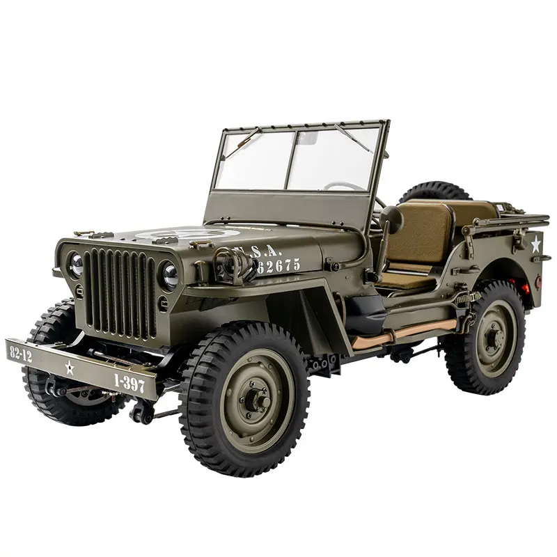 Rochobby 1/6 1941 MB Scaler Willys Jeep Remote Control Vehicle Ready Set RC Car - £546.93 GBP+