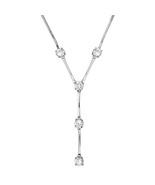 Shiny Polished Lovely Cubic Zirconias Stone Gold Plated Fashion Necklace JL - €65,71 EUR