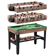 48&quot; 3-In-1 Combo Game, Pool Table, Air Hockey, Foosball Table, by - $179.94