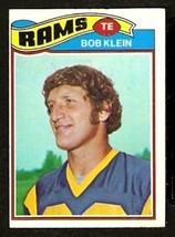 Los Angeles Rams Bob Klein 1977 Topps Football Card #343 vg       - £0.39 GBP