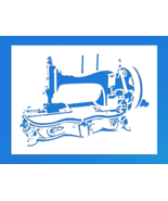 Vintage Sewing Machine Reusable Stencil (Many Sizes) - $9.29 - $21.85